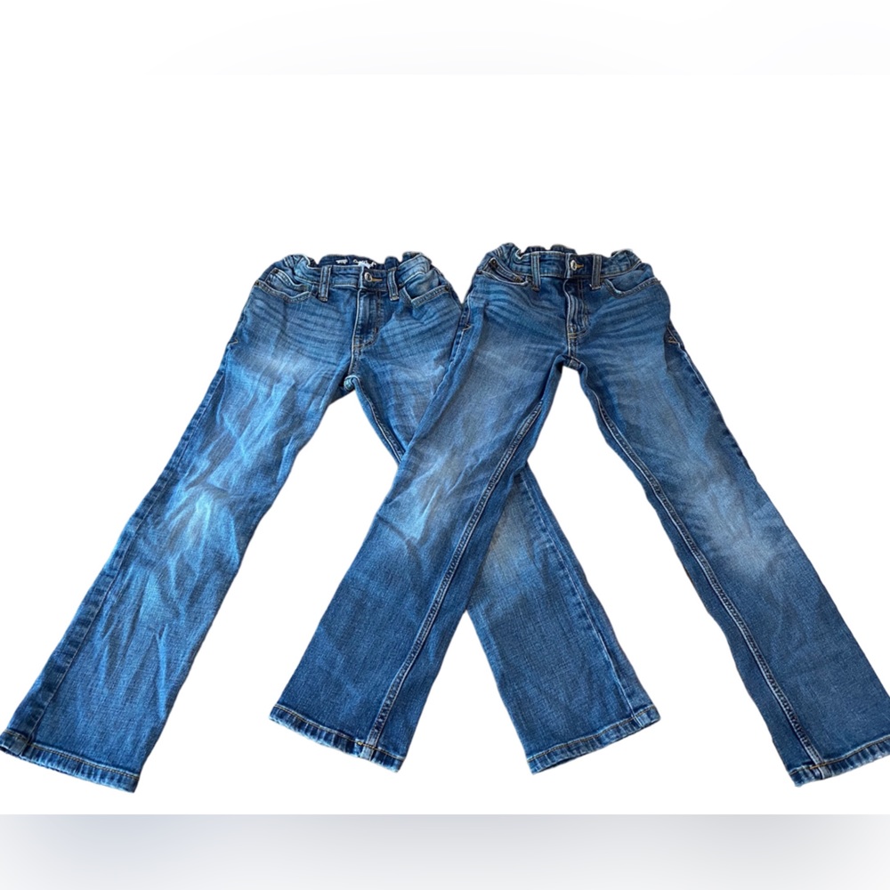Boys Cat and Jack Brand Jeans 2 medium wash straight leg jeans size 8